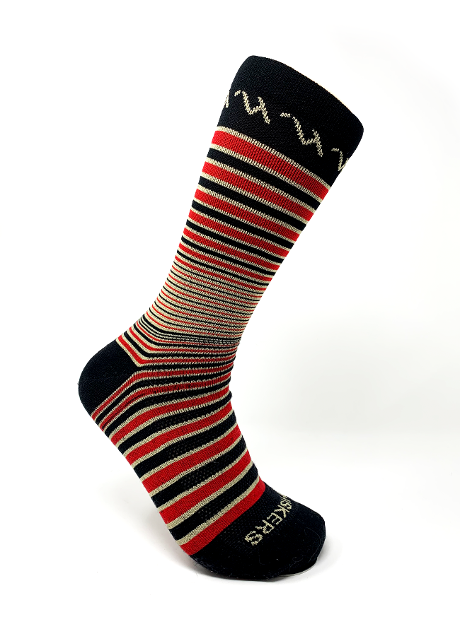 Red/Gold Striped Socks